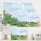 Designart - White House With Red Roof In The Countryside - Traditional Canvas Wall Art Print